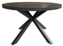 Tisch Malaga 120cm rund dark grey Aluminium