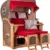 Strandkorb Amrum Teak PE grey Dessin 585