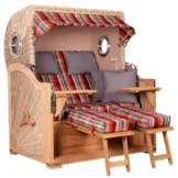 Strandkorb Norderney Teak Bullauge PE shell Dessin 584