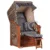 Strandkorb Spiekeroog Single Mahagoni PE grey Dessin 500