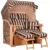 Strandkorb Spiekeroog Teak PE grey Dessin 581