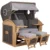 Strandkorb Werdum XL Teak PE grey Dessin 570
