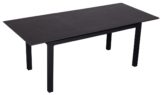 Ausziehtisch Tarifa 160/210 x 90 cm dark grey Aluminium