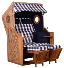 FSC® Strandkorb Trend 45 PE walnut Dessin 743