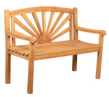 Gartenbank Sonne Teak 120 cm