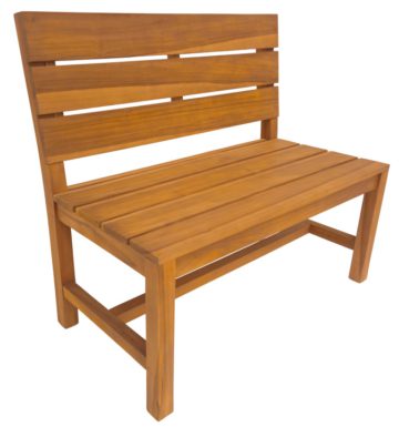 Gartenbank Lewes Teak 100 cm ohne Armlehnen