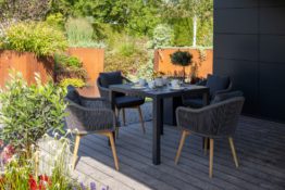 Gartenmöbelset Diningsessel Solana mit Tisch Tarifa 90 x 90 cm