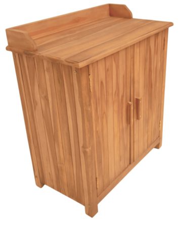 Gartenschrank Batley Teak mit Arbeitsfläche