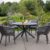Gartenmöbelset Diningsessel Cadiz mit Tisch Malaga 120 cm