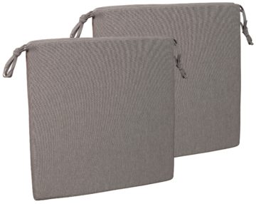Sitzkissen 2er Set uni grey ca. 50 x 50 cm