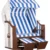 Strandkorb Profi Ostsee Poel PVC white Dessin 991