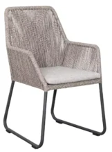 Adora Diningsessel PE twisted white coral